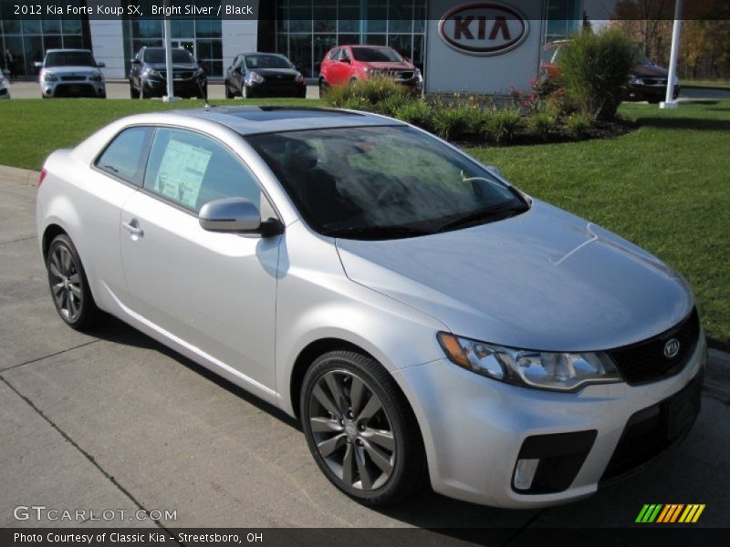 Bright Silver / Black 2012 Kia Forte Koup SX