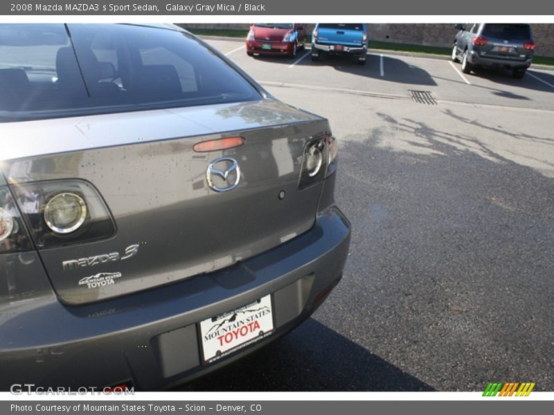 Galaxy Gray Mica / Black 2008 Mazda MAZDA3 s Sport Sedan