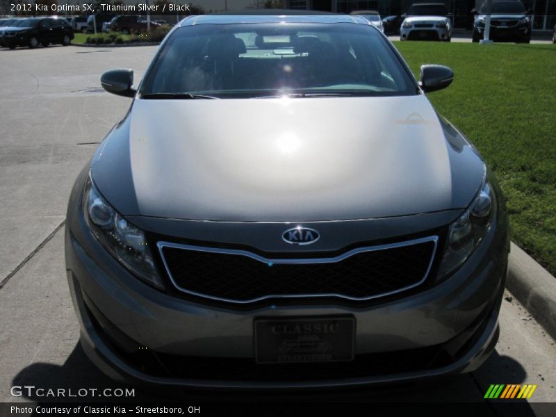 Titanium Silver / Black 2012 Kia Optima SX
