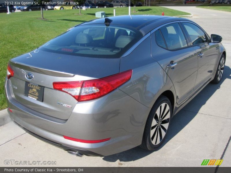 Titanium Silver / Black 2012 Kia Optima SX