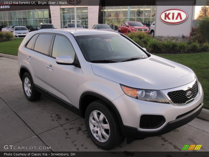 Bright Silver / Black 2012 Kia Sorento LX