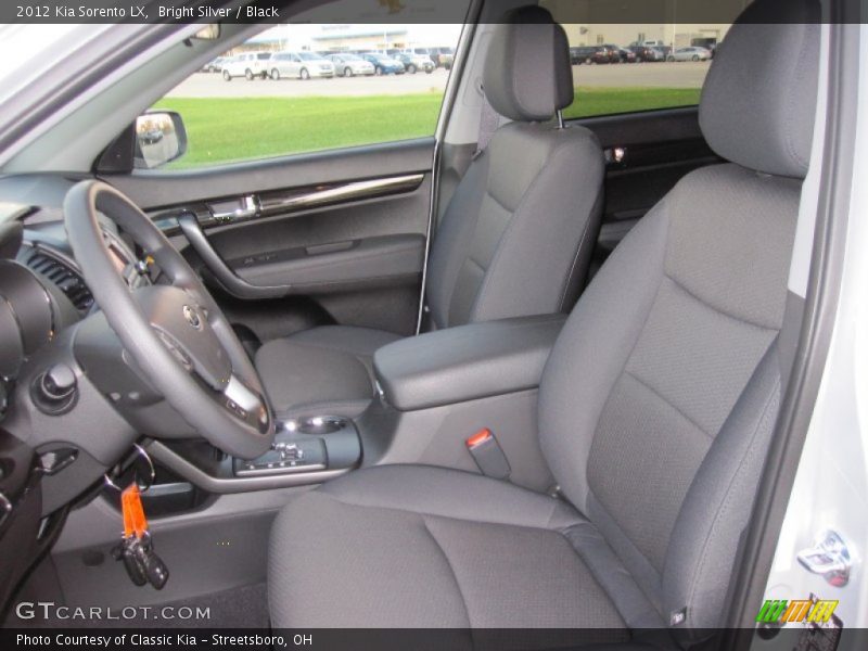 Bright Silver / Black 2012 Kia Sorento LX