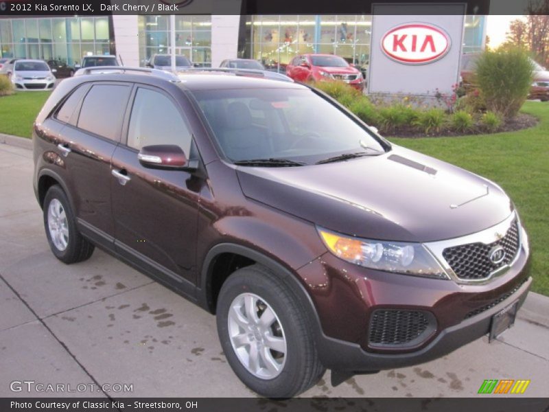 Dark Cherry / Black 2012 Kia Sorento LX