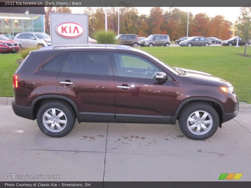 Dark Cherry / Black 2012 Kia Sorento LX