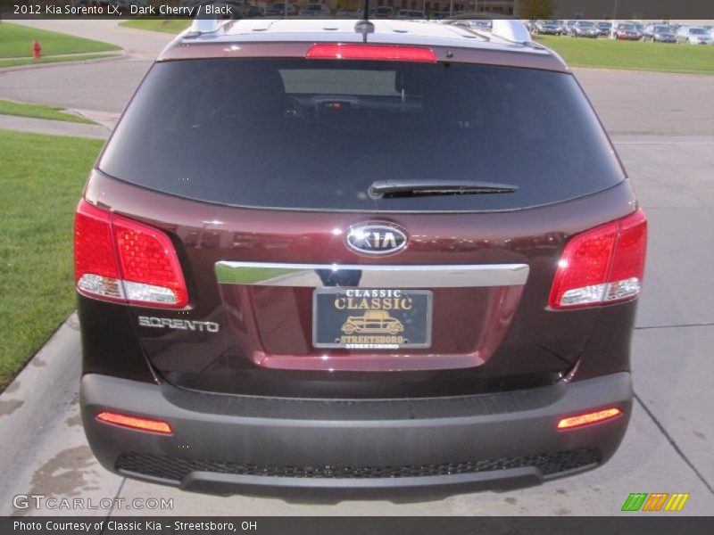 Dark Cherry / Black 2012 Kia Sorento LX