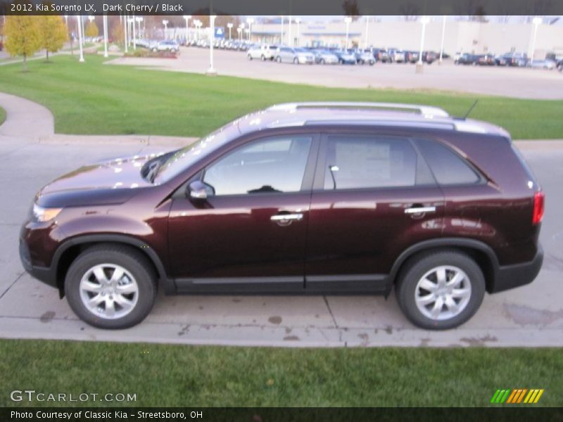 Dark Cherry / Black 2012 Kia Sorento LX