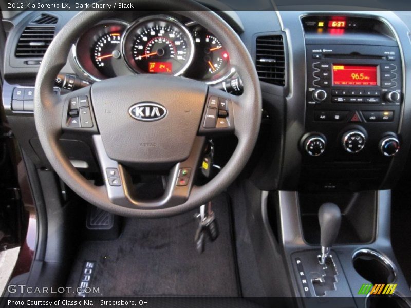 Dark Cherry / Black 2012 Kia Sorento LX