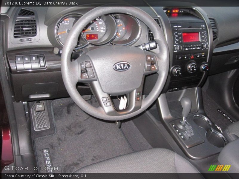 Dark Cherry / Black 2012 Kia Sorento LX