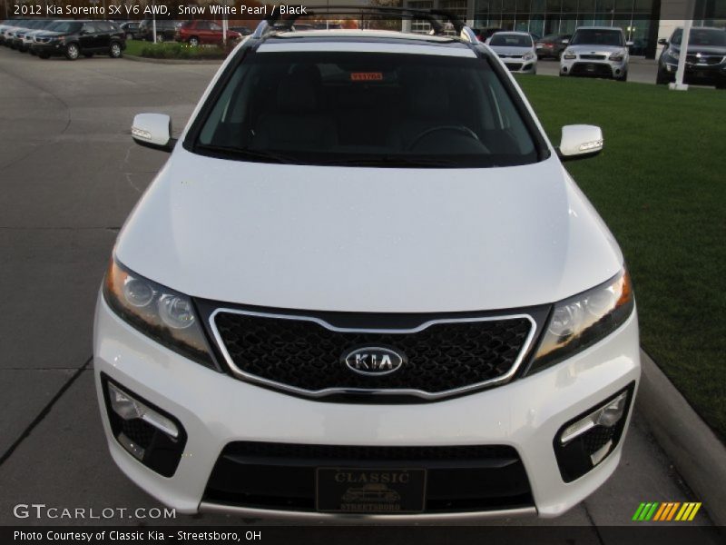 Snow White Pearl / Black 2012 Kia Sorento SX V6 AWD