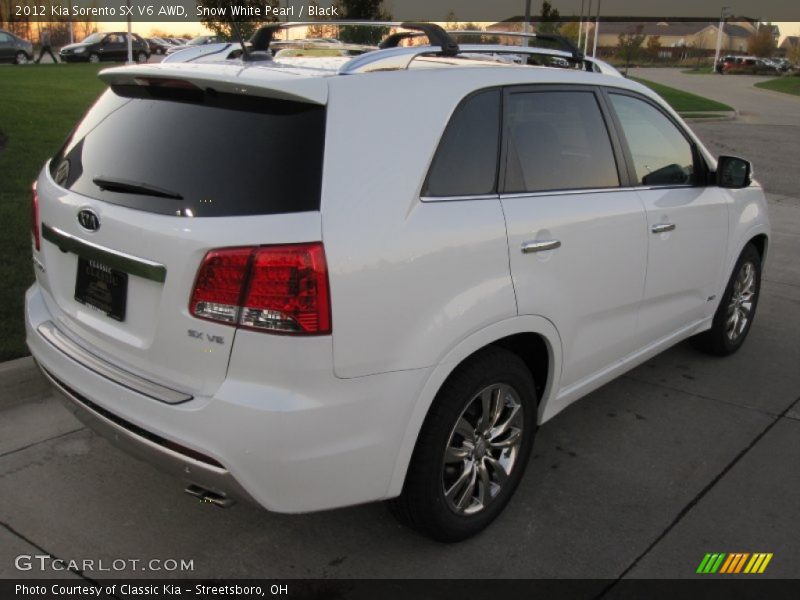 Snow White Pearl / Black 2012 Kia Sorento SX V6 AWD