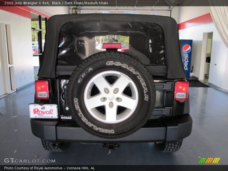 Black / Dark Khaki/Medium Khaki 2009 Jeep Wrangler X 4x4