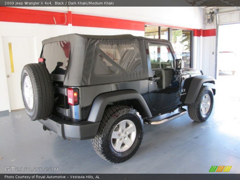 Black / Dark Khaki/Medium Khaki 2009 Jeep Wrangler X 4x4