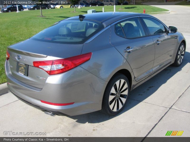 Snow White Pearl / Black 2012 Kia Optima SX