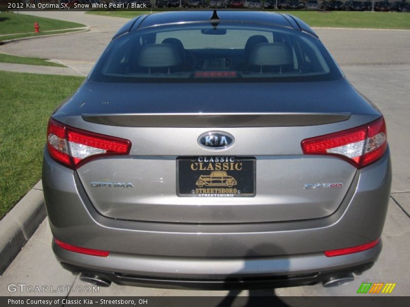 Snow White Pearl / Black 2012 Kia Optima SX