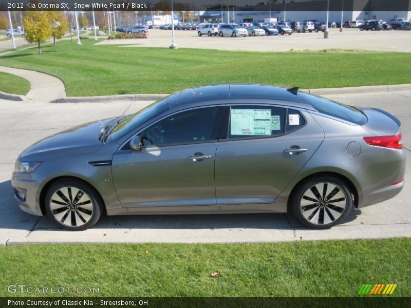 Snow White Pearl / Black 2012 Kia Optima SX