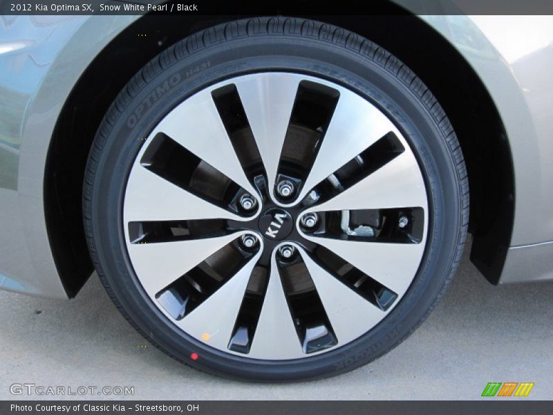 Snow White Pearl / Black 2012 Kia Optima SX