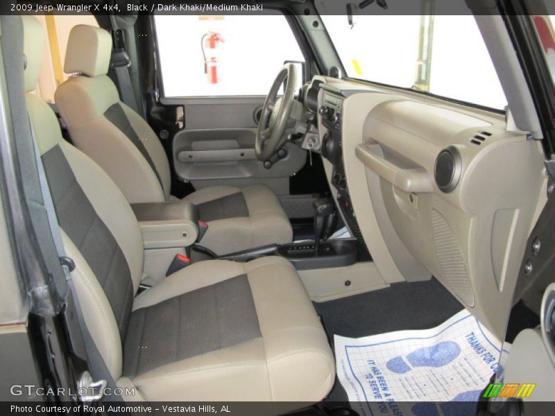  2009 Wrangler X 4x4 Dark Khaki/Medium Khaki Interior