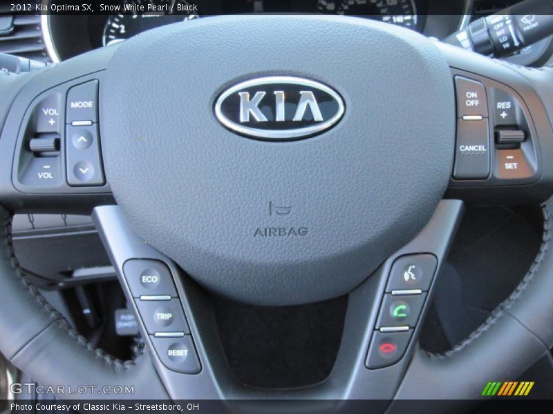 Snow White Pearl / Black 2012 Kia Optima SX
