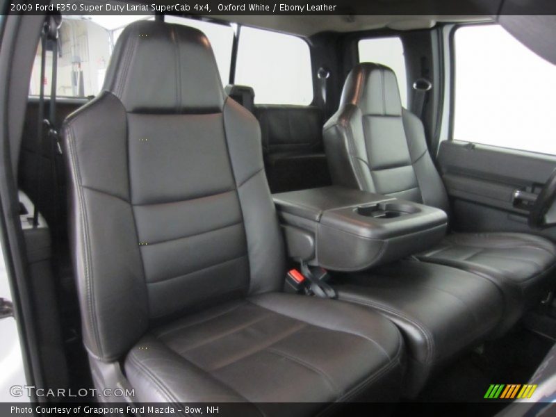 Oxford White / Ebony Leather 2009 Ford F350 Super Duty Lariat SuperCab 4x4