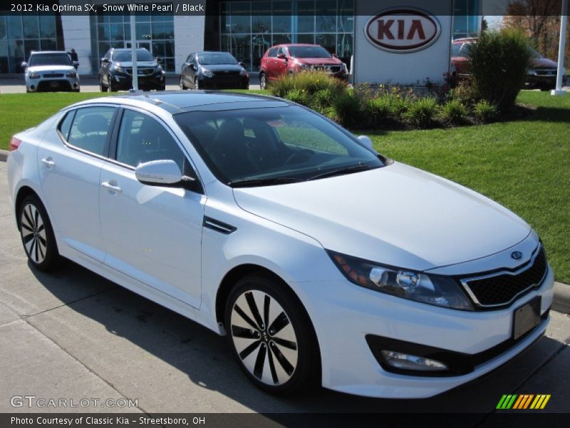 Snow White Pearl / Black 2012 Kia Optima SX