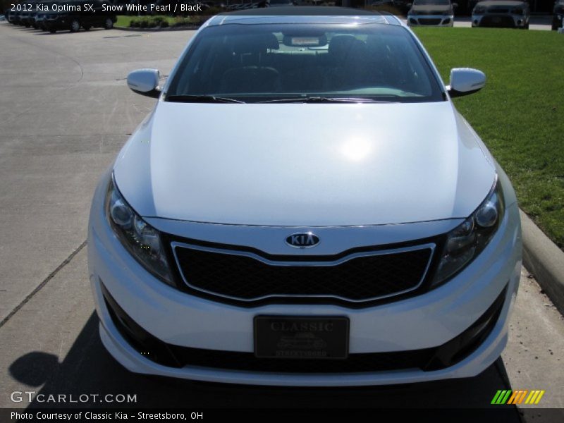 Snow White Pearl / Black 2012 Kia Optima SX