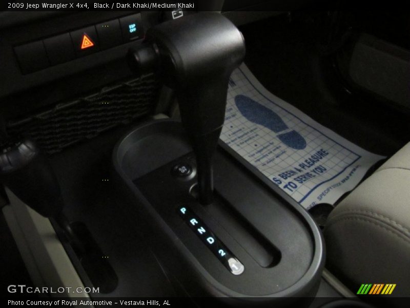 Black / Dark Khaki/Medium Khaki 2009 Jeep Wrangler X 4x4