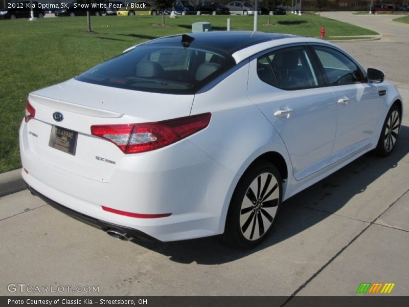 Snow White Pearl / Black 2012 Kia Optima SX