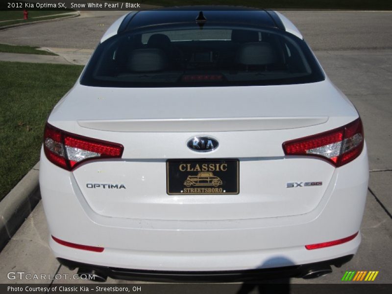 Snow White Pearl / Black 2012 Kia Optima SX