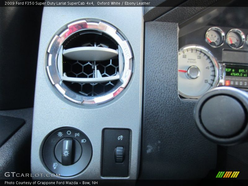 Oxford White / Ebony Leather 2009 Ford F350 Super Duty Lariat SuperCab 4x4