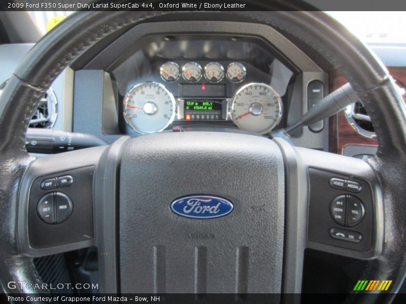 Oxford White / Ebony Leather 2009 Ford F350 Super Duty Lariat SuperCab 4x4