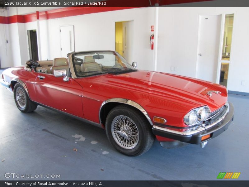  1990 XJ XJS Convertible Signal Red