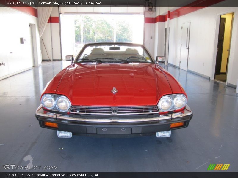 Signal Red / Beige/Red 1990 Jaguar XJ XJS Convertible