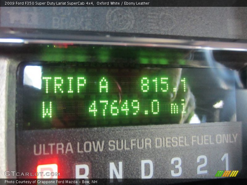 Oxford White / Ebony Leather 2009 Ford F350 Super Duty Lariat SuperCab 4x4
