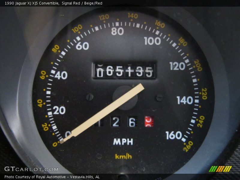 Signal Red / Beige/Red 1990 Jaguar XJ XJS Convertible