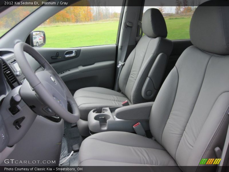  2012 Sedona EX Gray Interior
