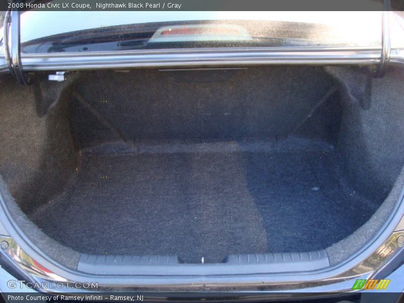 Nighthawk Black Pearl / Gray 2008 Honda Civic LX Coupe