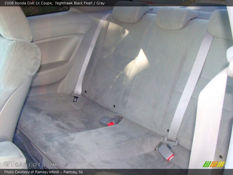 Nighthawk Black Pearl / Gray 2008 Honda Civic LX Coupe