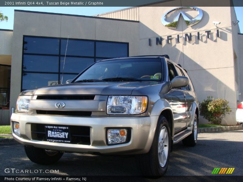 Tuscan Beige Metallic / Graphite 2001 Infiniti QX4 4x4