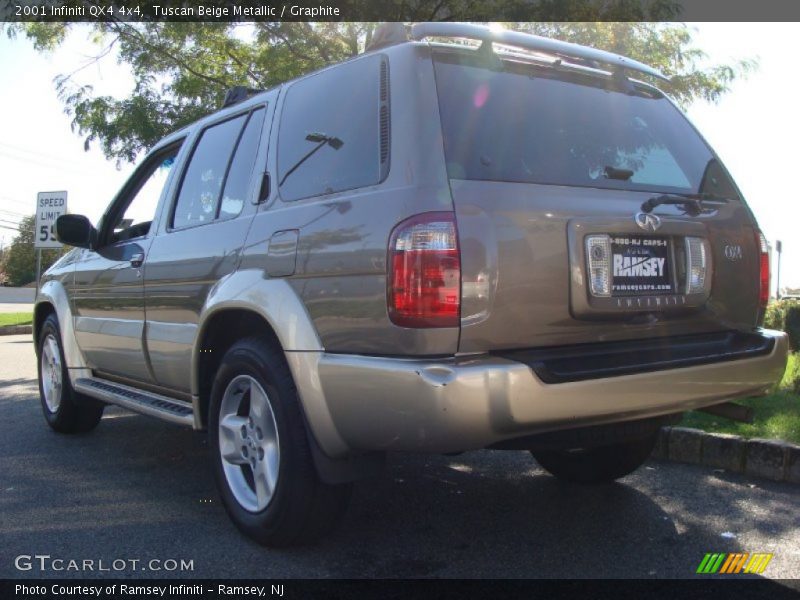 Tuscan Beige Metallic / Graphite 2001 Infiniti QX4 4x4