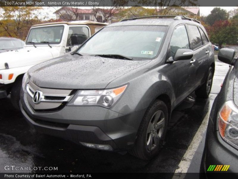 Nimbus Gray Metallic / Ebony 2007 Acura MDX Sport