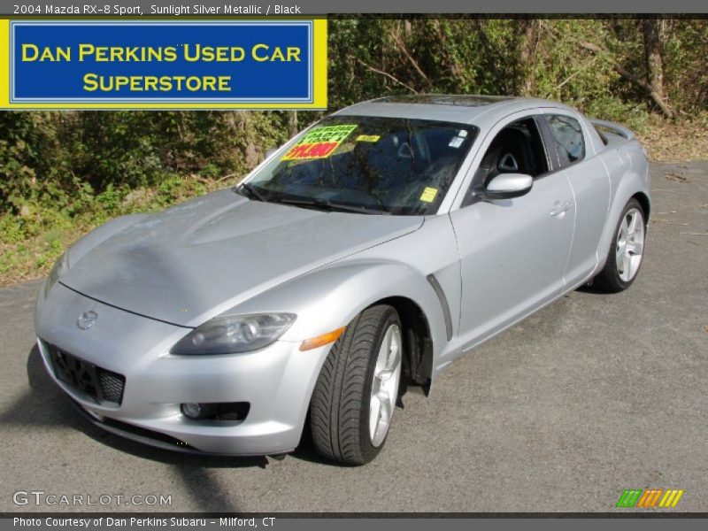 Sunlight Silver Metallic / Black 2004 Mazda RX-8 Sport