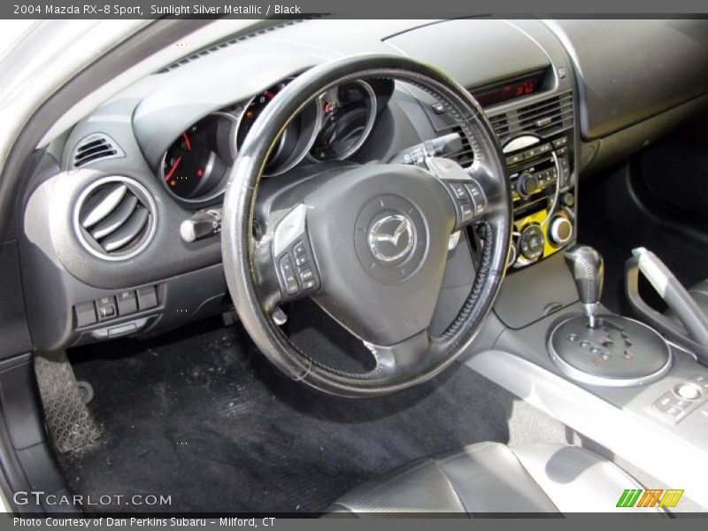 Sunlight Silver Metallic / Black 2004 Mazda RX-8 Sport