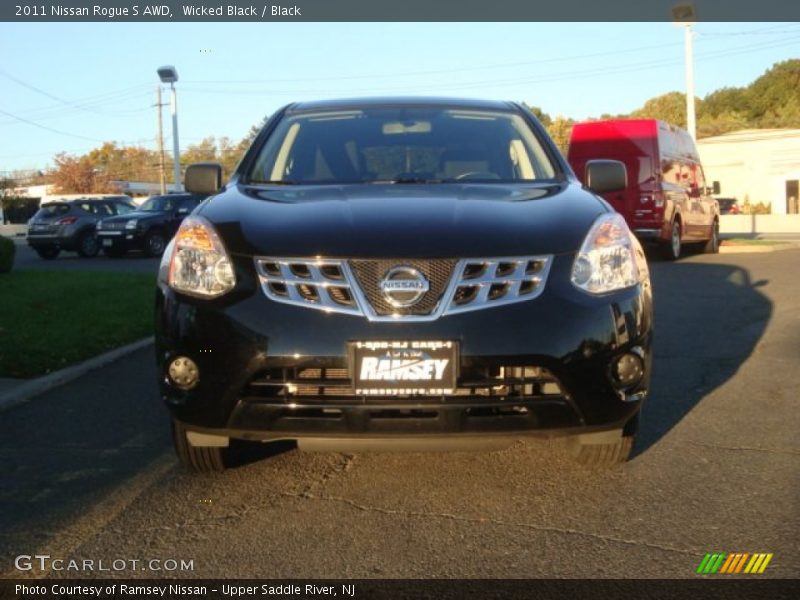 Wicked Black / Black 2011 Nissan Rogue S AWD