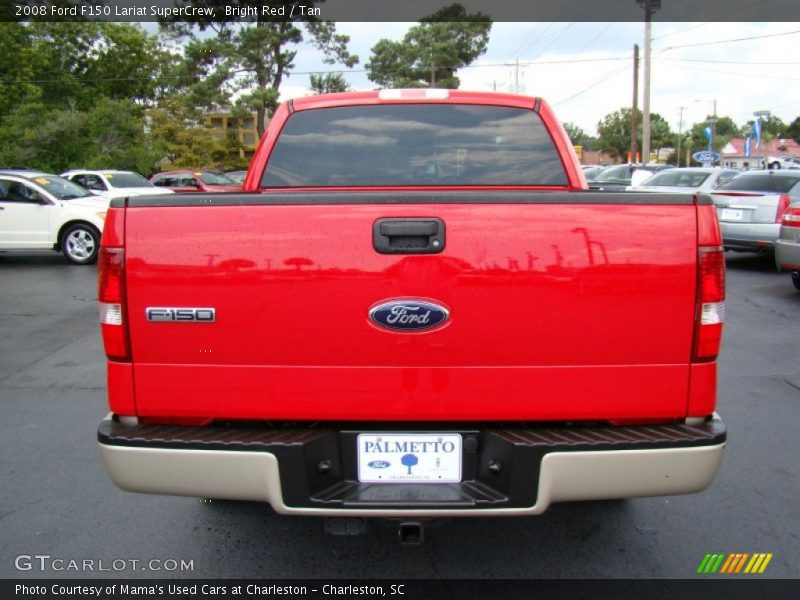 Bright Red / Tan 2008 Ford F150 Lariat SuperCrew