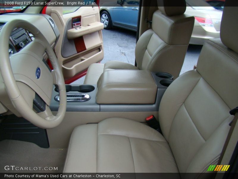 Bright Red / Tan 2008 Ford F150 Lariat SuperCrew