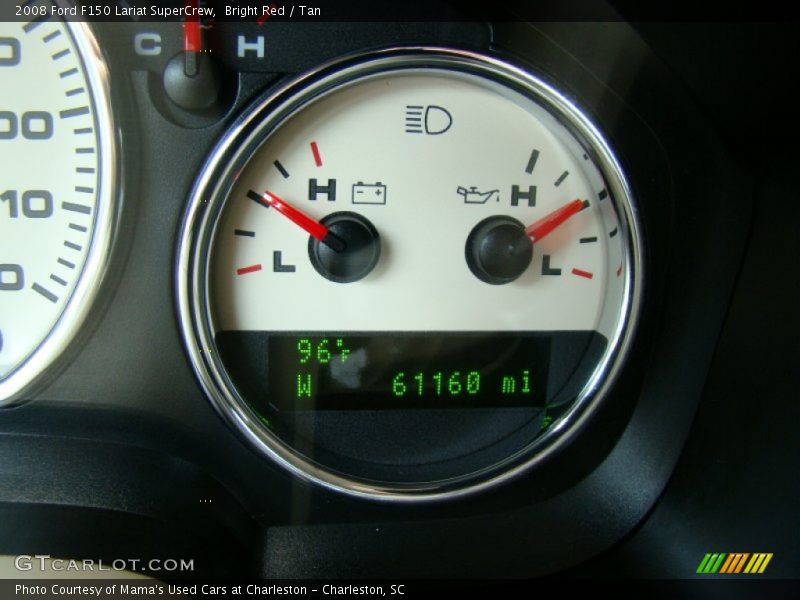 Bright Red / Tan 2008 Ford F150 Lariat SuperCrew