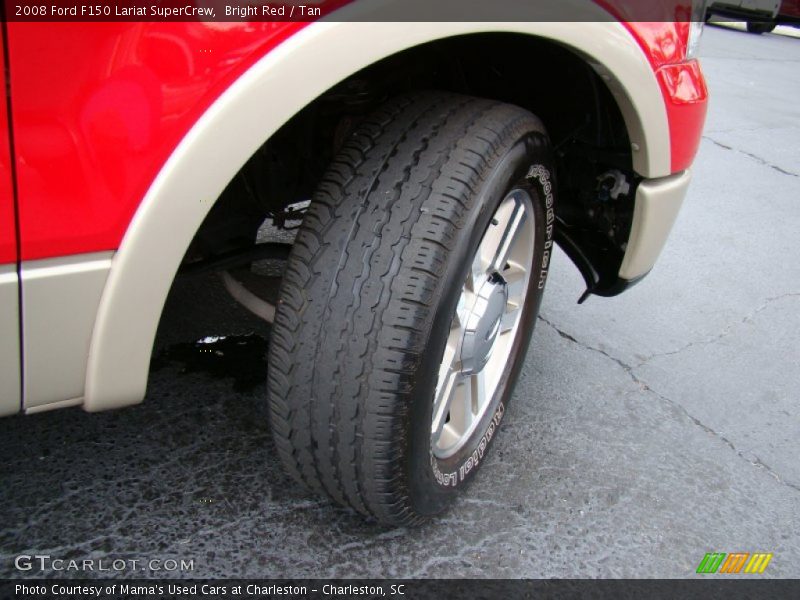Bright Red / Tan 2008 Ford F150 Lariat SuperCrew