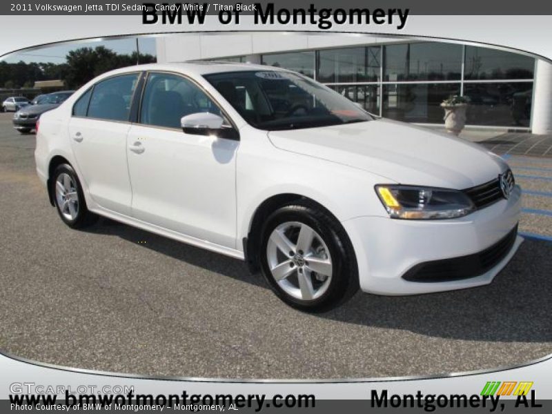 Candy White / Titan Black 2011 Volkswagen Jetta TDI Sedan