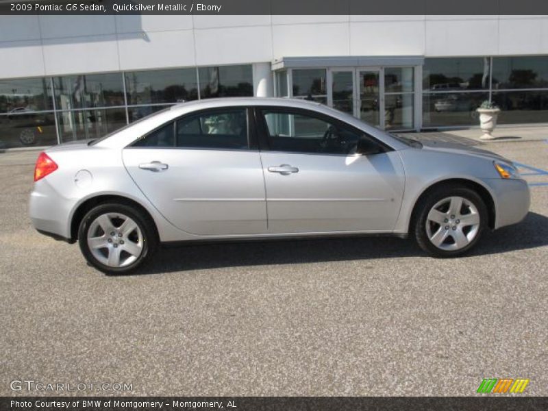 Quicksilver Metallic / Ebony 2009 Pontiac G6 Sedan