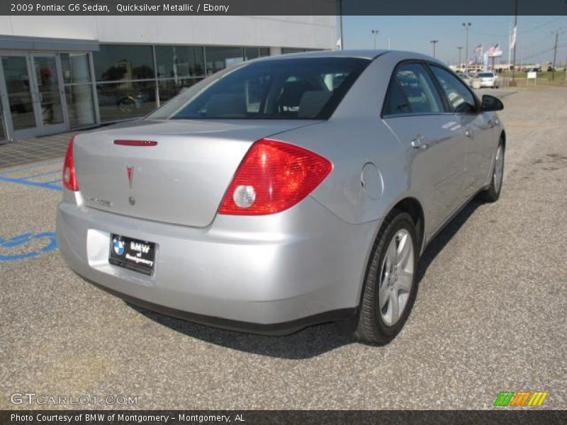 Quicksilver Metallic / Ebony 2009 Pontiac G6 Sedan